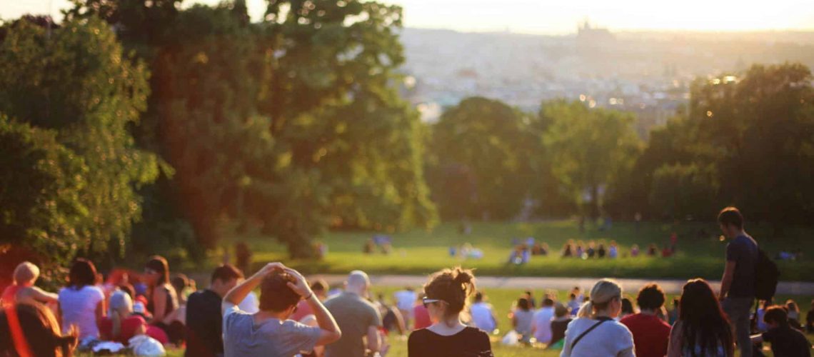 Community gathering in Houston parks for HOA events and social activities.