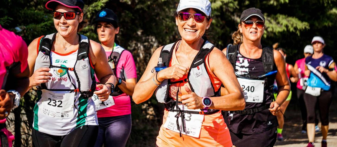 Group of diverse runners participating in the Houston Marathon event.